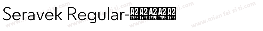 Seravek Regular字体转换